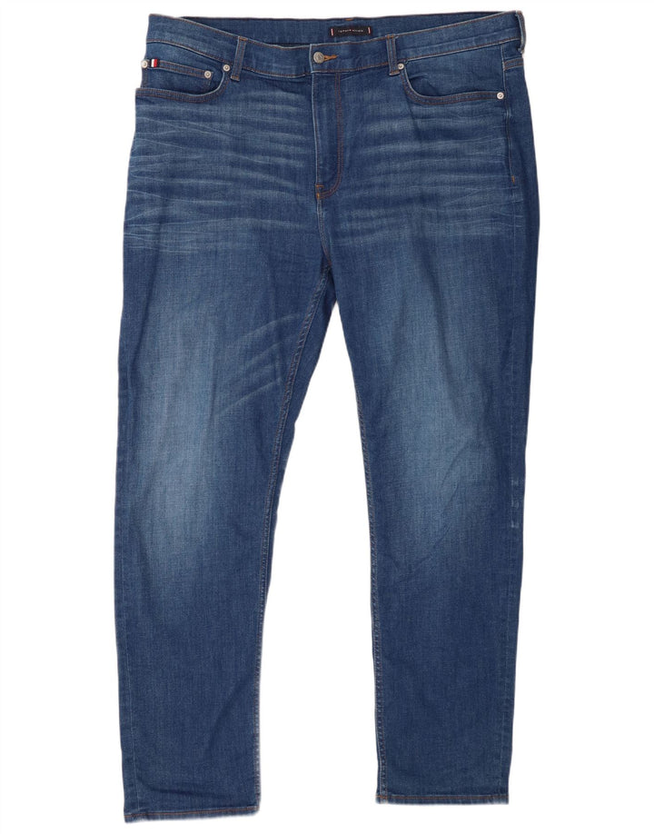Tommy Hilfiger Uomo Bleecker Slim Jeans W40 L32 Cotone Blu