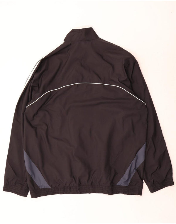 Giacca da tuta da uomo Adidas UK 46/48 XL Poliestere color block nero