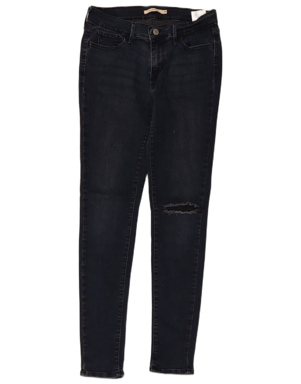 Jeans Levi's da donna 710 super skinny effetto consumato W29 L30 cotone blu