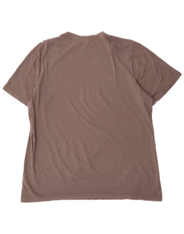T-shirt da uomo Adidas Top XL in cotone marrone