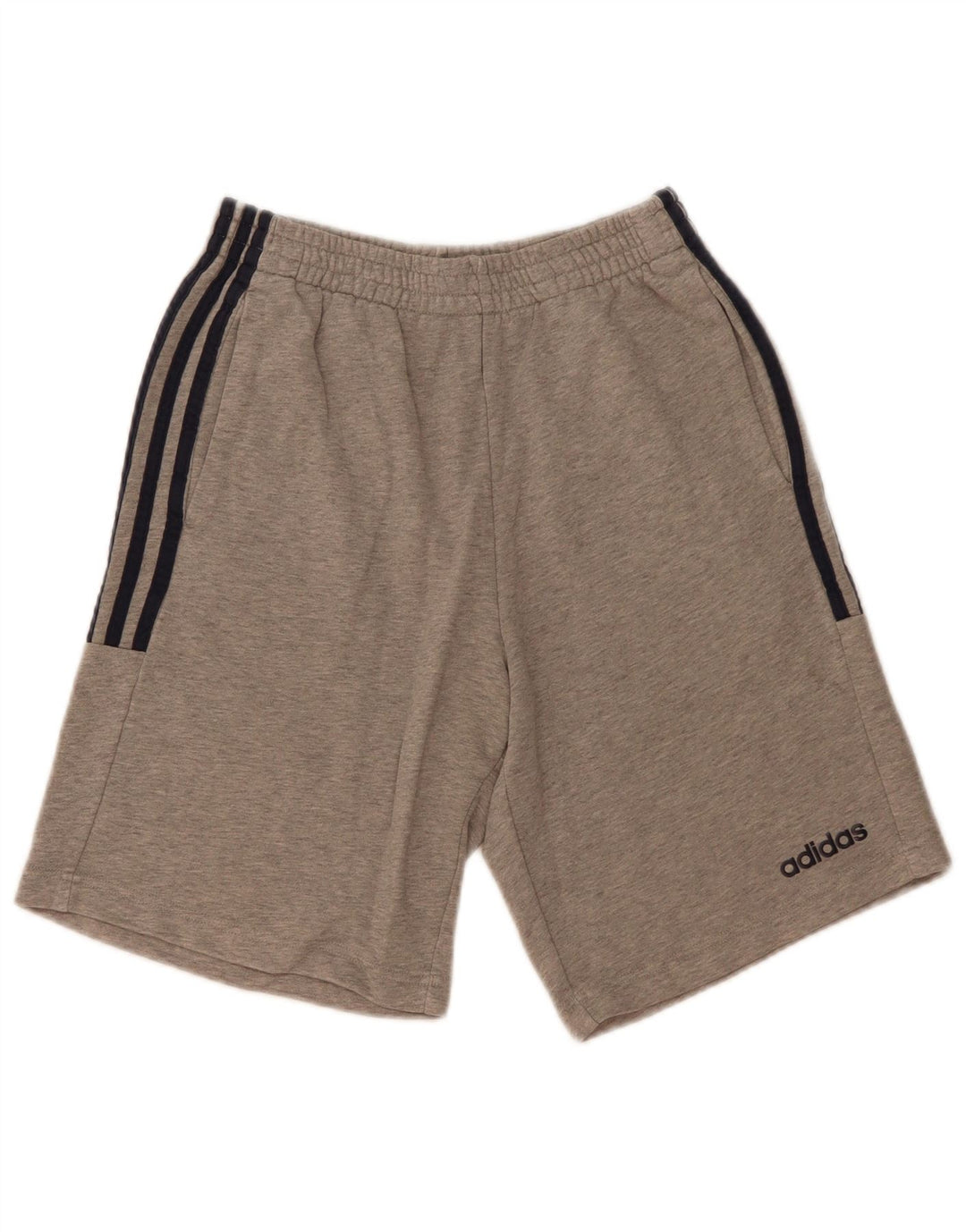 Pantaloncini sportivi Adidas da uomo piccoli in cotone grigio