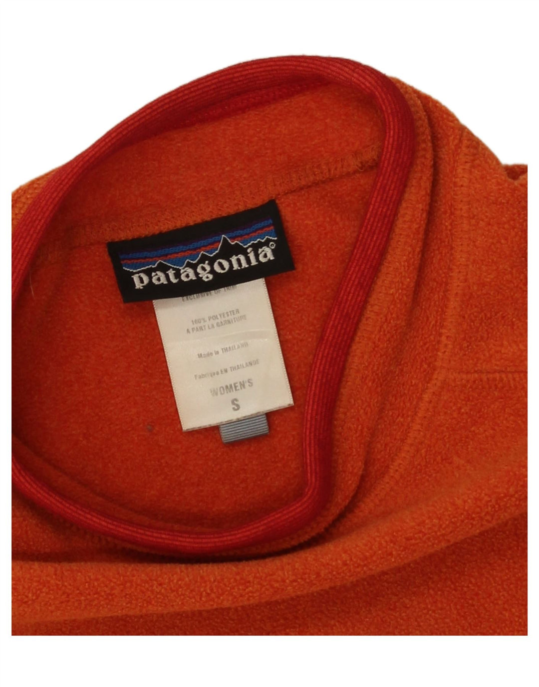 Maglione in pile da donna Patagonia UK 10 Small Arancione Poliestere