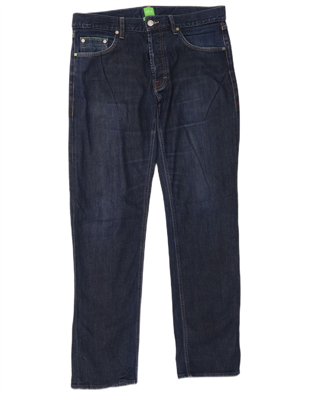 Jeans dritti da uomo Hugo Boss W34 L32 Blu Navy