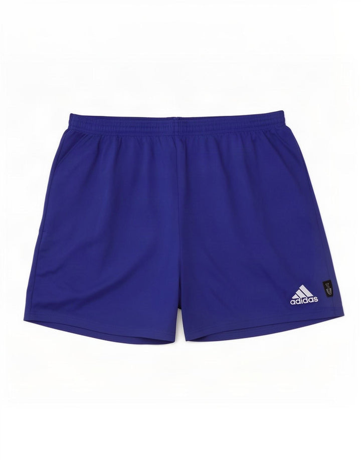 Pantaloncini sportivi da uomo Adidas UK 36 Large Blu Poliestere