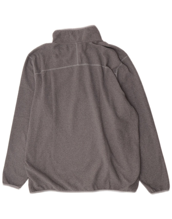 Maglione in pile da uomo con collo con zip The North Face 2XL poliestere grigio