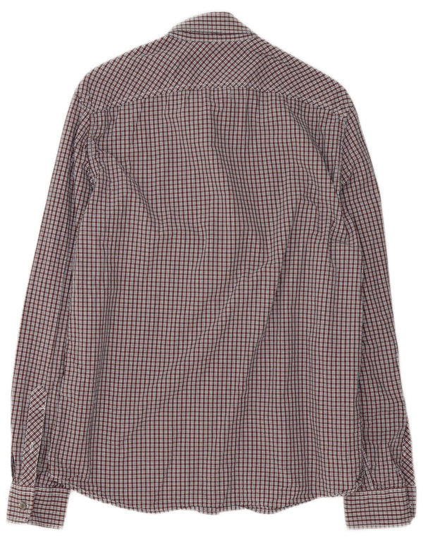 Camicia Timberland da uomo slim fit a quadretti rossi medi