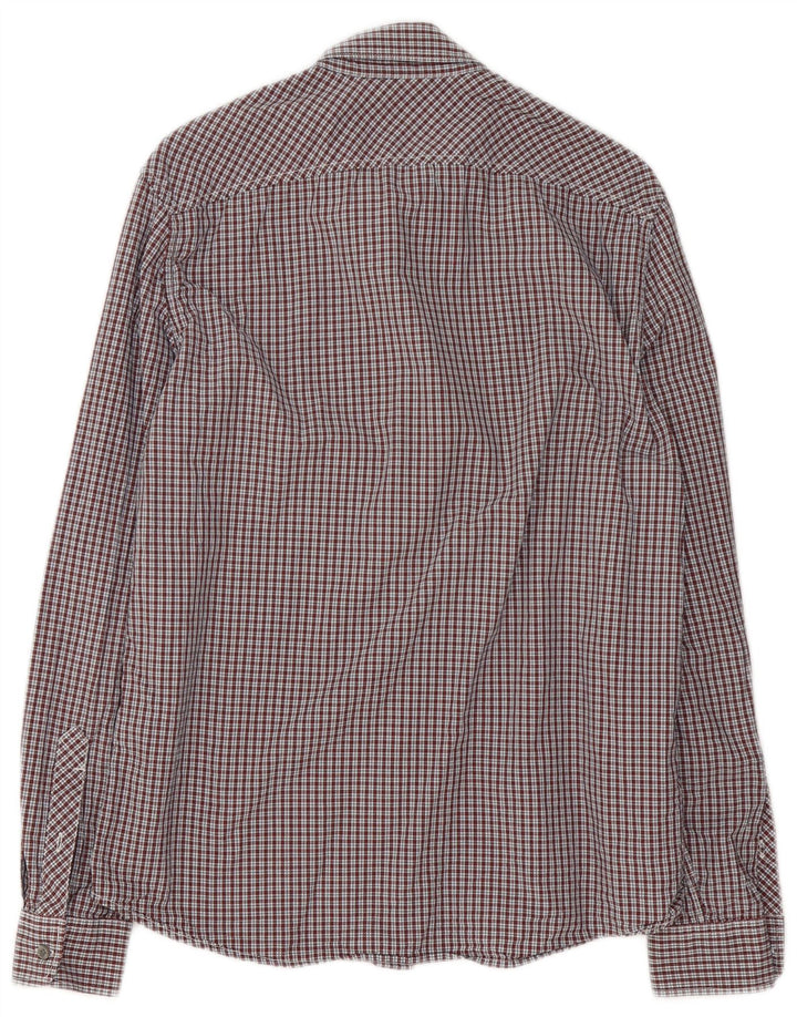 Camicia Timberland da uomo slim fit a quadretti rossi medi