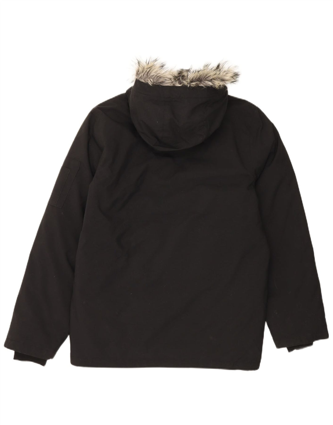 Giacca Parka con cappuccio da uomo Adidas UK 36 Small nylon nero