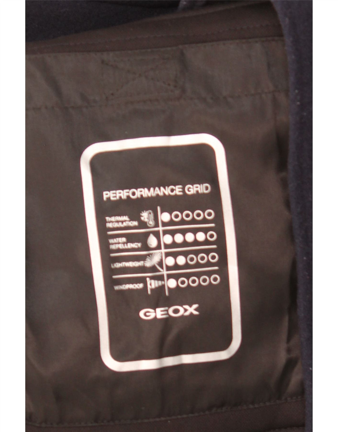 GEOX Giacca da uomo Respira Utility UK 42 XL Lana blu navy