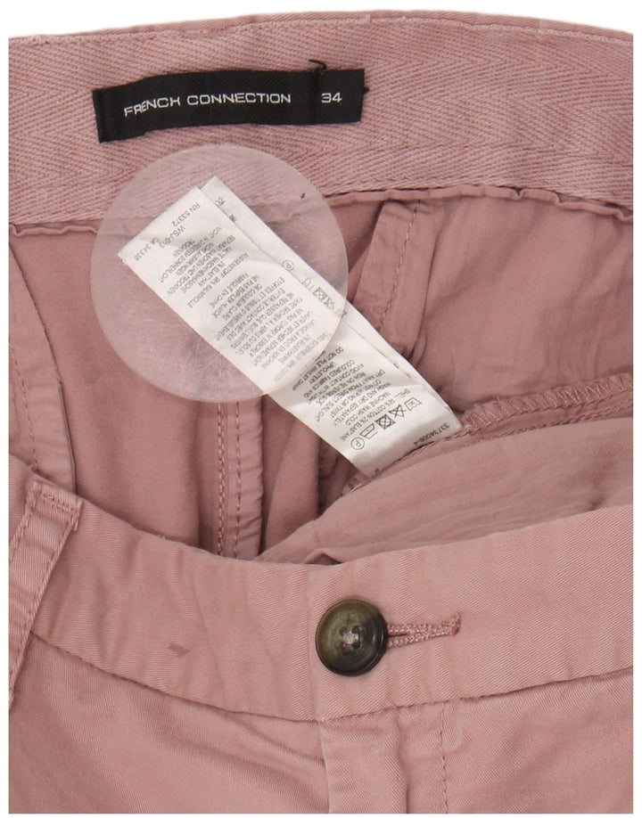 FRENCH CONNECTION Mens Chino Shorts W34 Large Pink Cotton