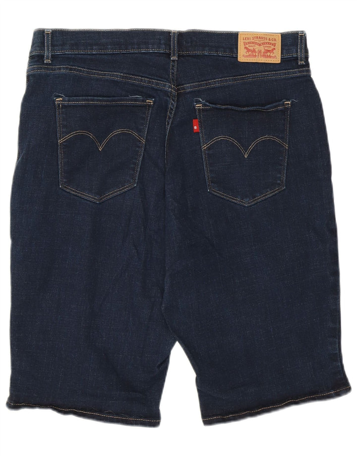 Bermuda in denim da donna Levi's W32 cotone blu navy medio