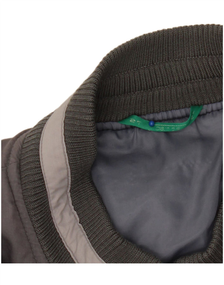 Giubbotto bomber da uomo Canda UK 40 Large in poliestere color block grigio