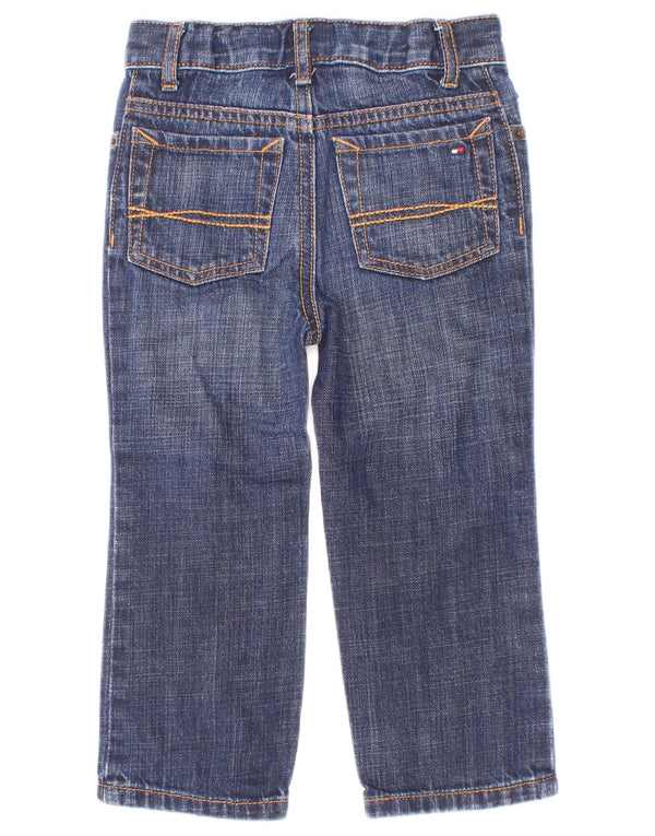 Tommy Hilfiger Jeans dritti per neonato 18-24 mesi W20 L14 cotone blu