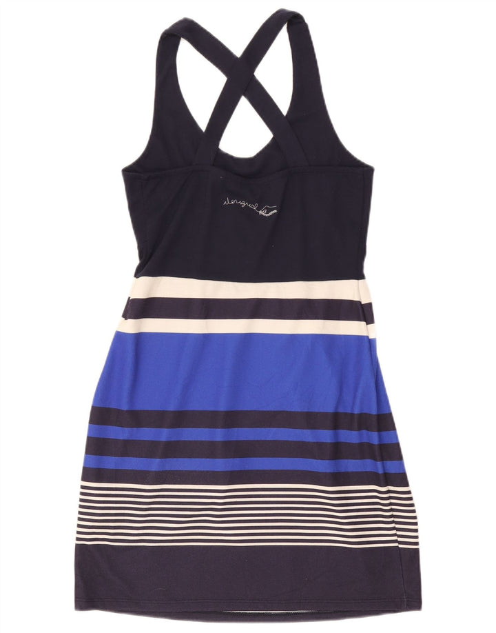 Desigual Womens Graphic Sundress UK 12 Medio poliestere a righe blu navy