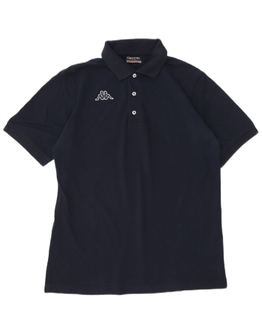 Polo Kappa Uomo Media Cotone Blu Navy