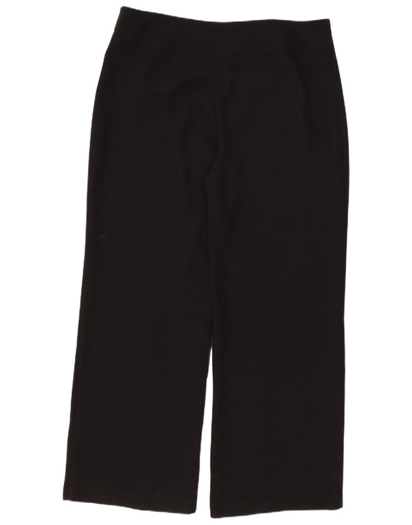 Pantaloni casual dritti da donna Marks & Spencer UK 16 Large W36 L31 Neri