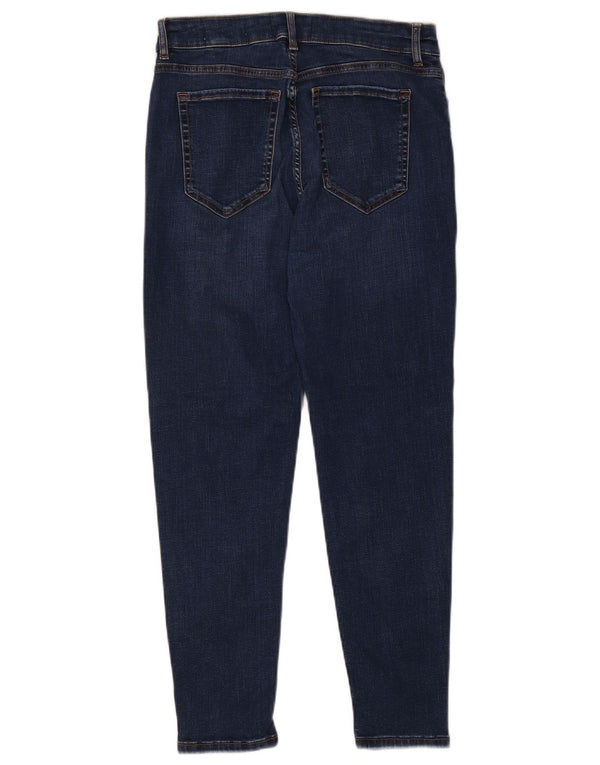 Jeans skinny a vita alta da donna Marks & Spencer UK 14 Medium W30 L26 Blu