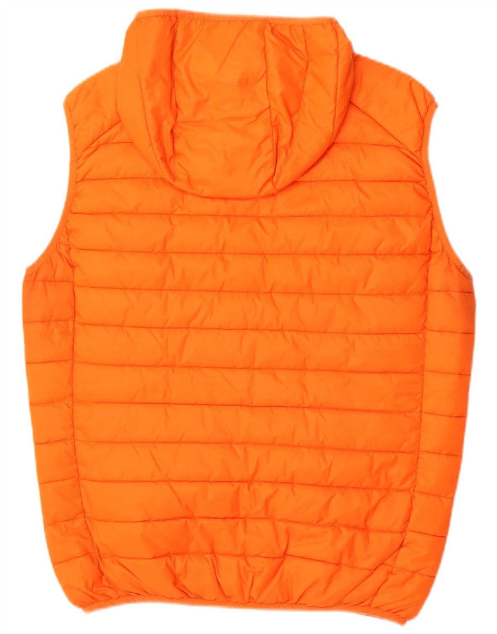 INVICTA Mens Hooded Padded Jacket UK 42 XL Orange Polyamide