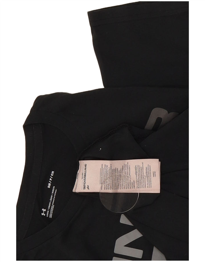 Maglietta grafica da uomo Under Armour Top Small in cotone nero