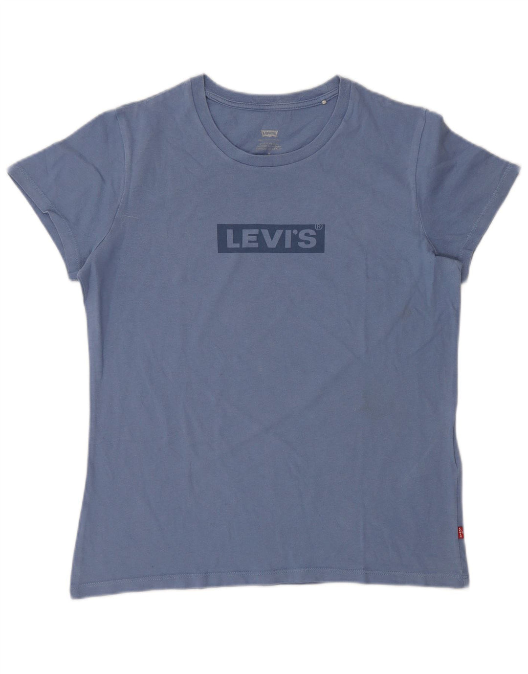 T-shirt grafica da donna Levi's Top UK 14 cotone blu medio