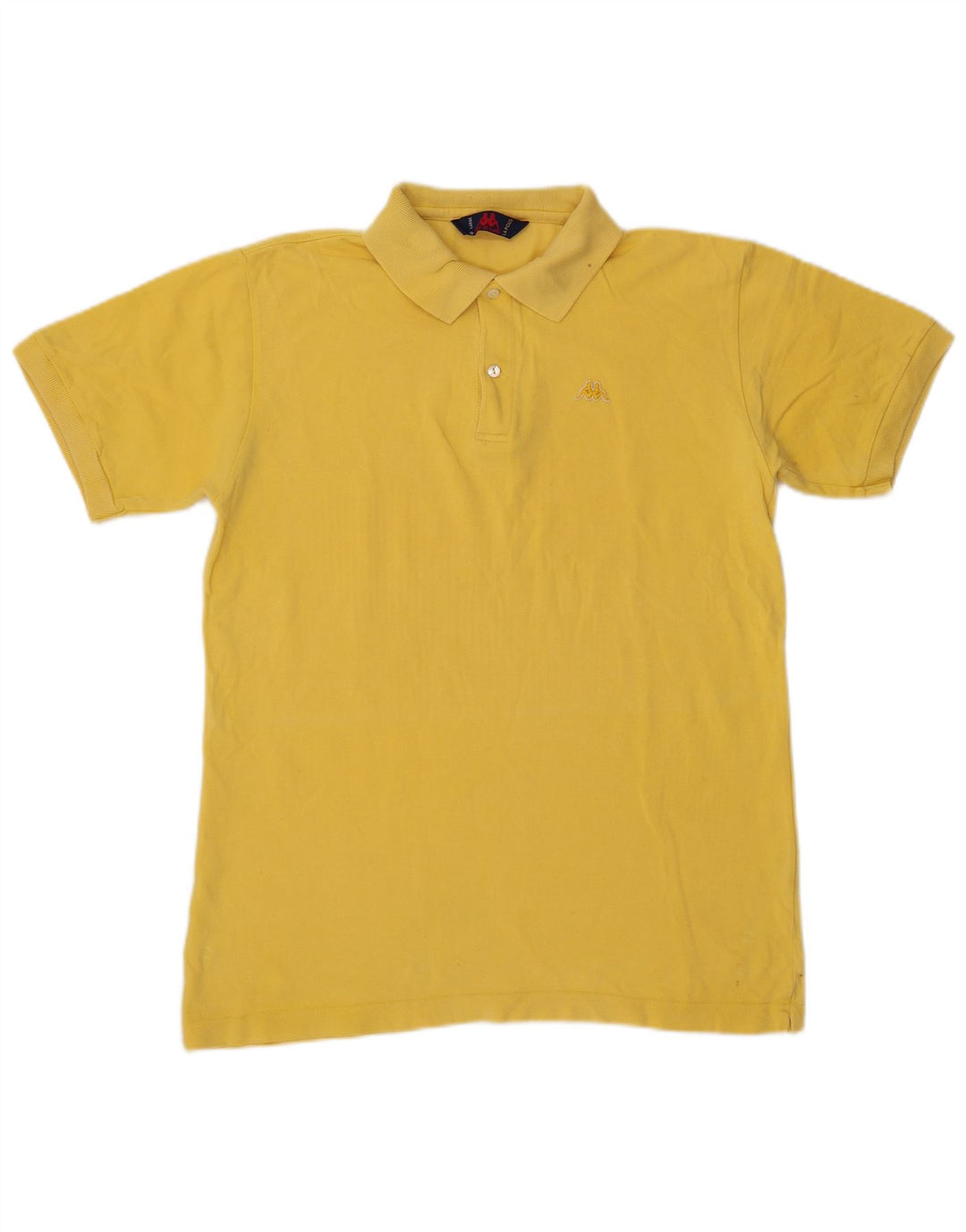 Polo Kappa Uomo Large in Cotone Giallo
