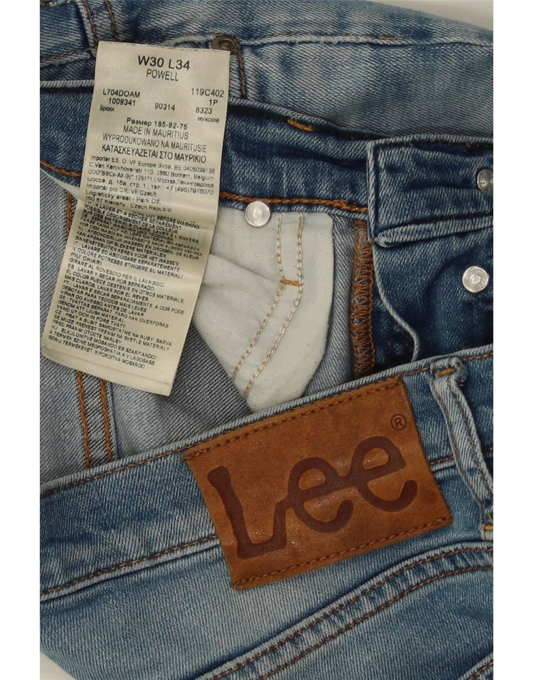 Jeans LEE Powell Slim da donna W30 L34 cotone blu