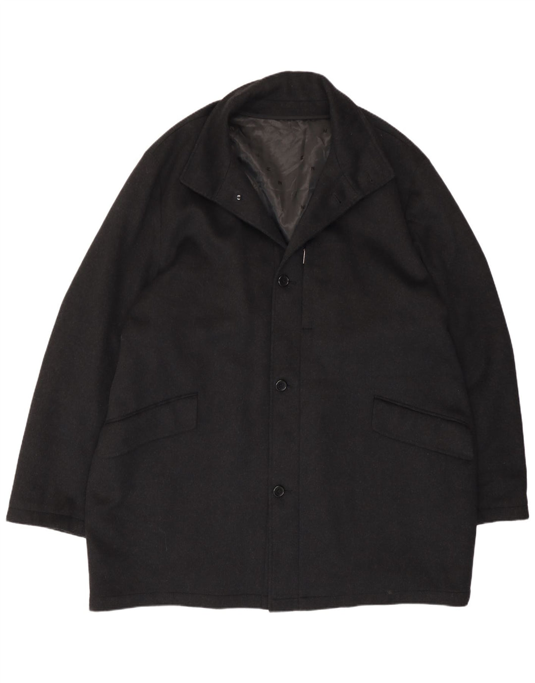 Cappotto Uomo Pierre Cardin IT 50 Large Nero Lana
