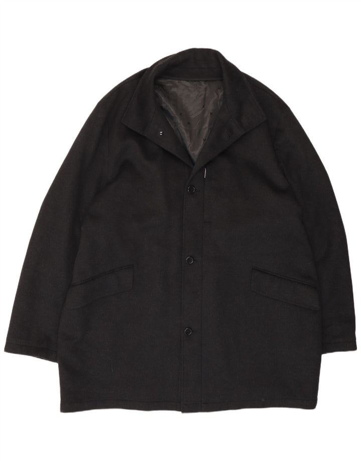 Cappotto Uomo Pierre Cardin IT 50 Large Nero Lana