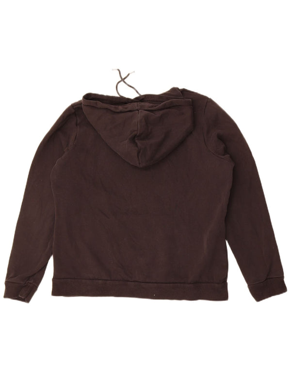 Felpa con cappuccio grafica da donna Puma UK 16 grande cotone nero