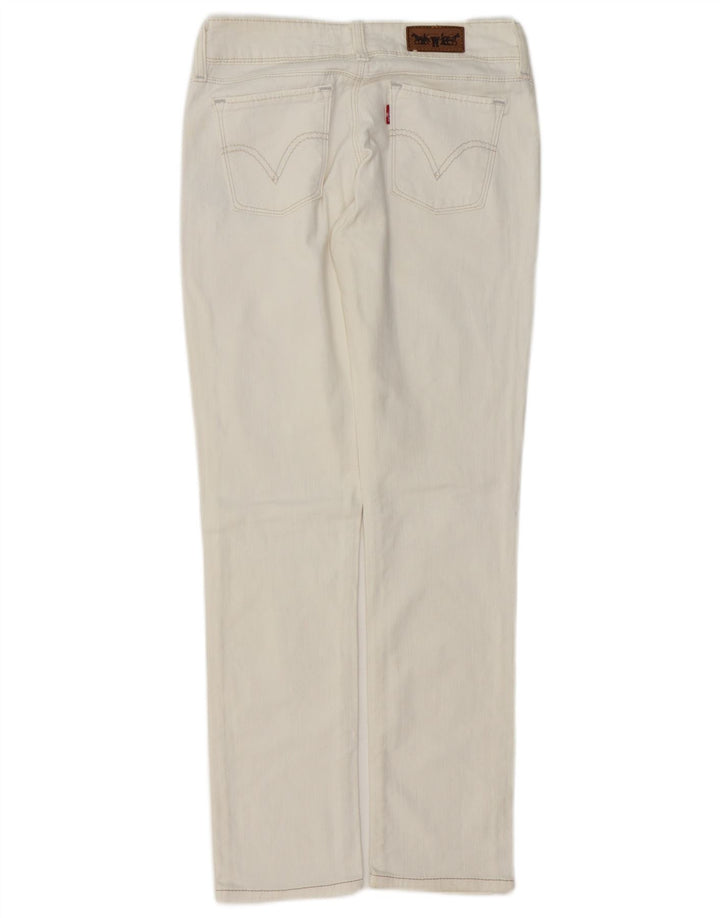 Jeans Levi's 571 Slim da donna W28 L30 cotone bianco