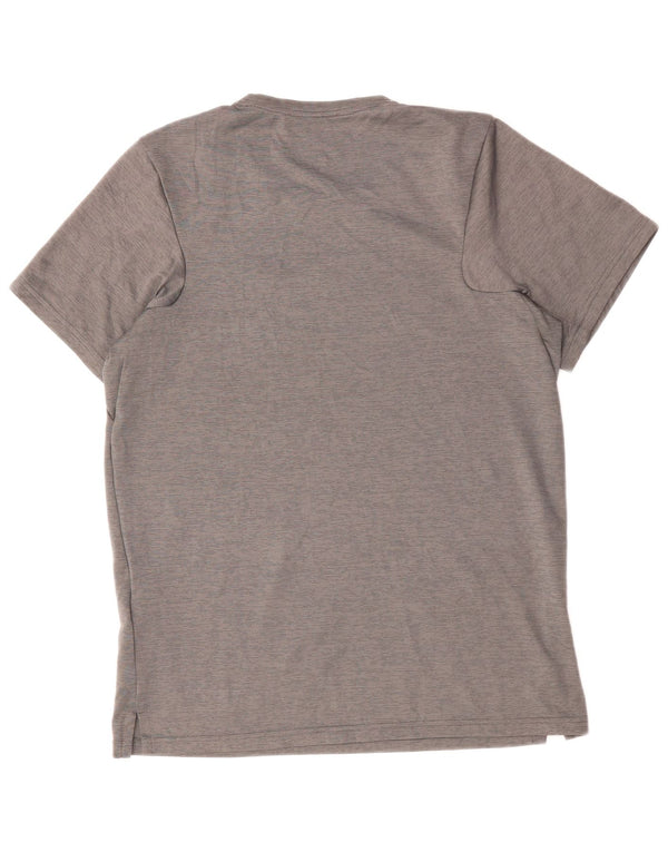 T-shirt NIKE da uomo Dri Fit Top piccola in poliestere grigio