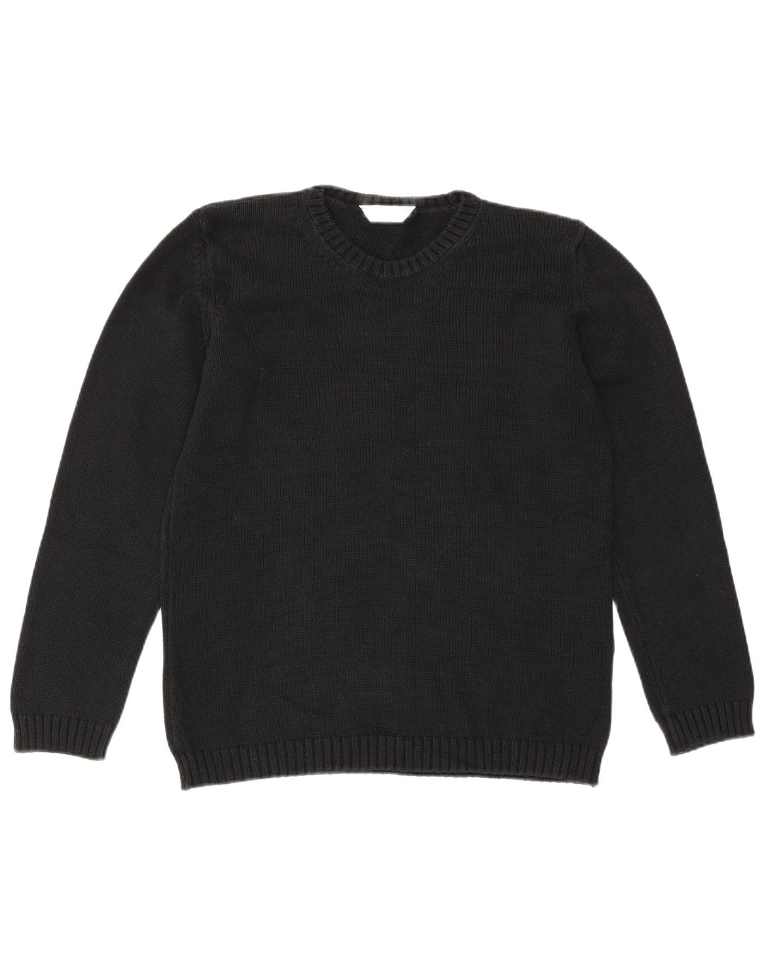 Maglione maglione girocollo oversize da donna Marks & Spencer UK 10 piccolo nero