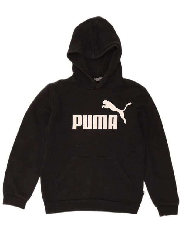 Felpa con cappuccio grafica da ragazzo Puma 11-12 anni in cotone nero