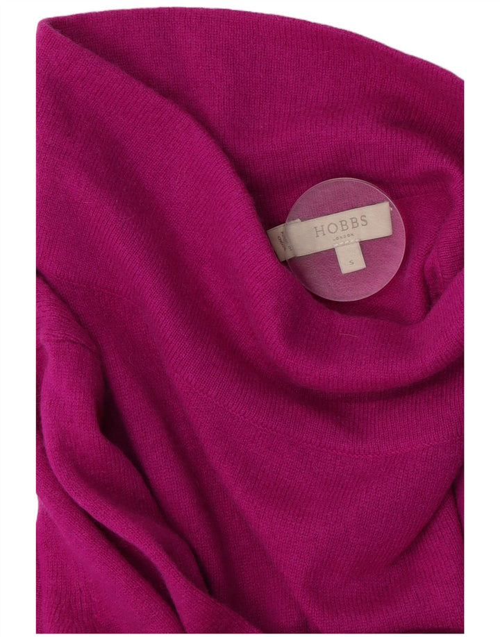 Maglione maglione a collo alto da donna HOBBS UK 10 piccolo rosa
