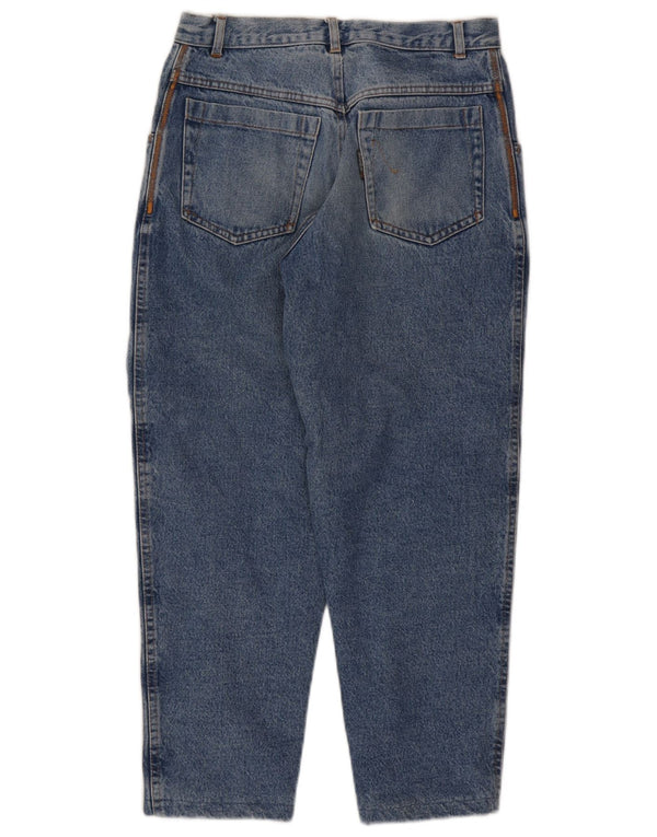 Jeans cropped a vita alta da donna Stefanel IT 44 medio W28 L25 cotone blu