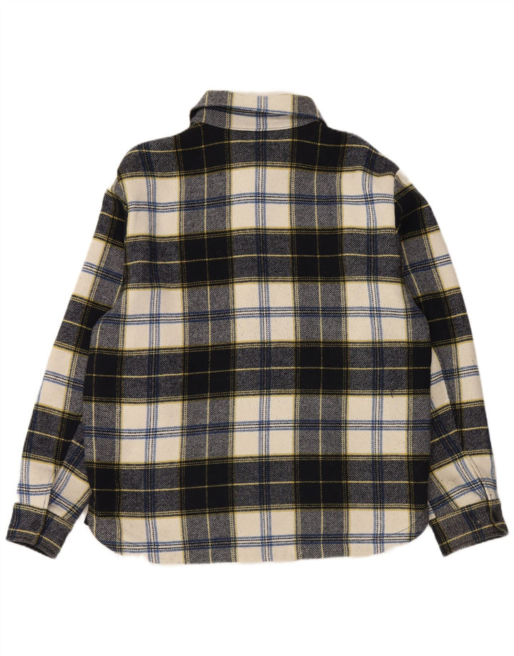 ESPRIT Mens Lumberjack Flannel Shirt XL Navy Blue Check Polyester