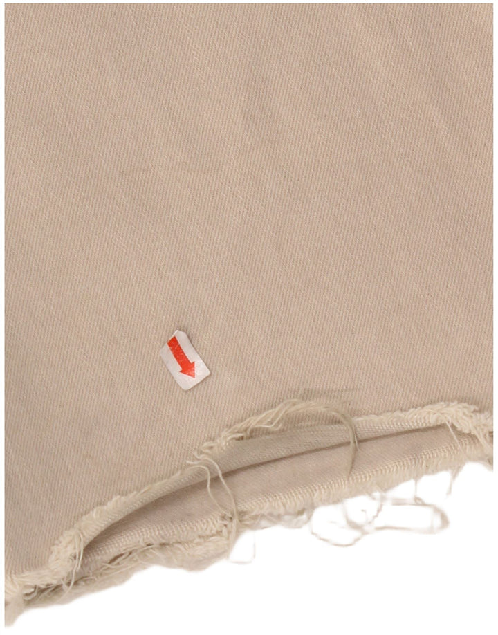 ZARA Jeans da donna a gamba larga a vita alta The Marine EU 34 2XS W24 L29 Beige