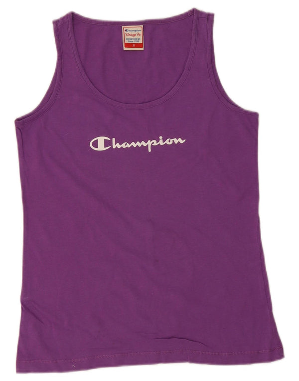 Canotta grafica Champion da donna Heritage Fit UK 12 viola medio