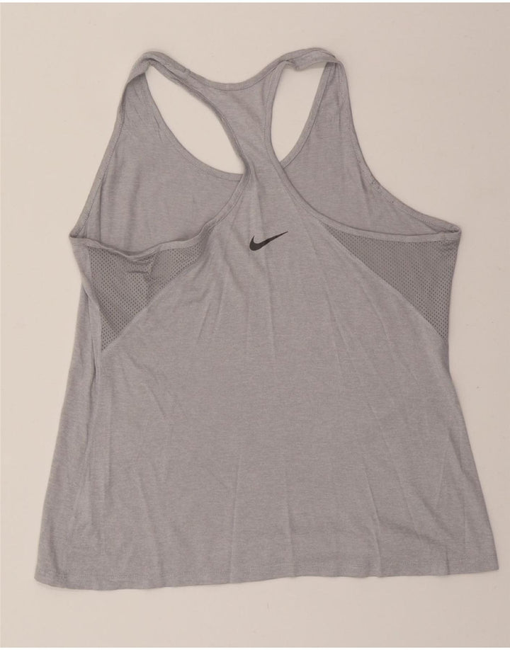 NIKE Womens Dri Fit Vest Top UK 18 XL Grey Polyester Vintage Nike and Second-Hand Nike from Messina Hembry 