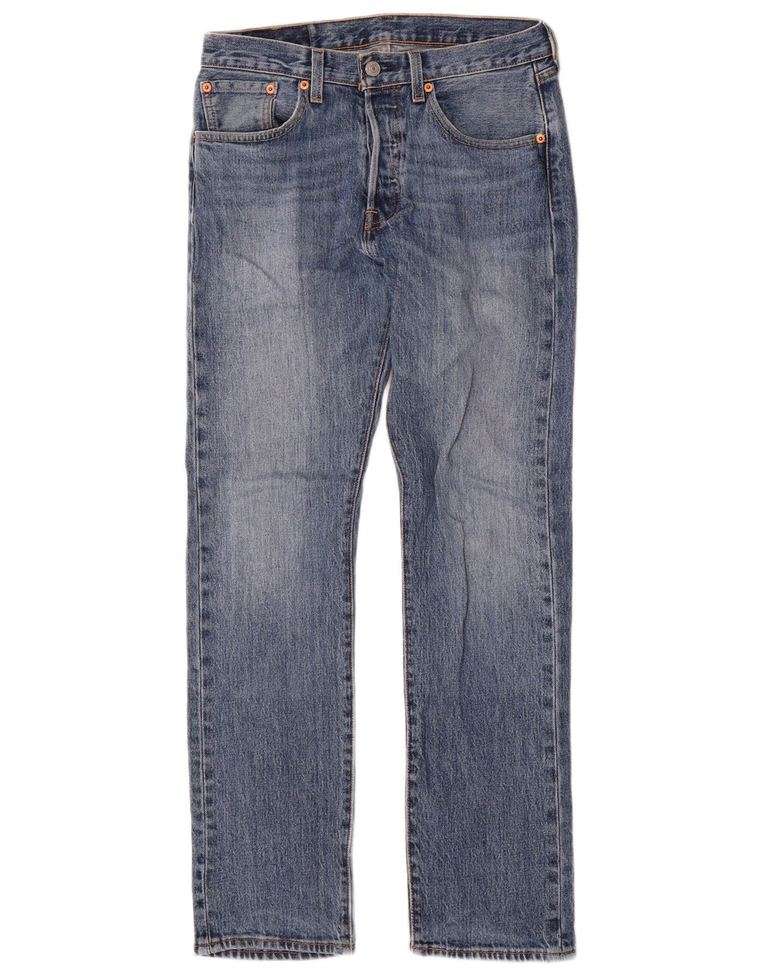 Levi's Uomo 501 Jeans dritti W28 L30 Cotone Blu