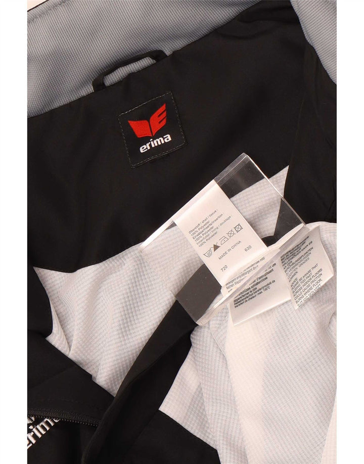 Giacca da tuta da uomo Erima UK 38/40 Poliestere color block medio nero