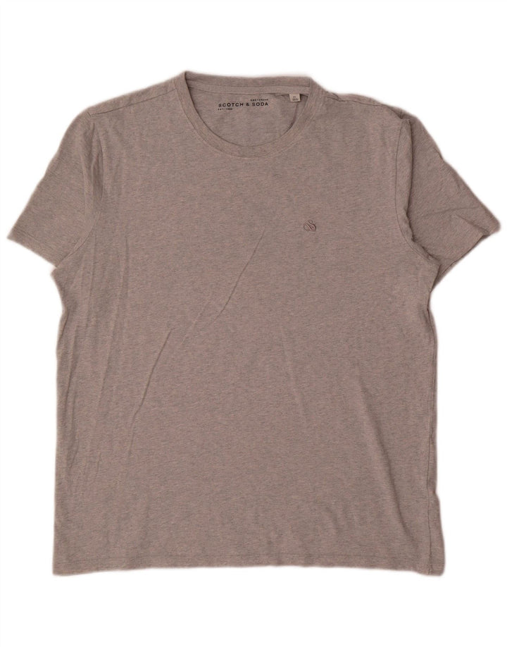 T-shirt da uomo Scotch & Soda Top XL grigio chiazzato