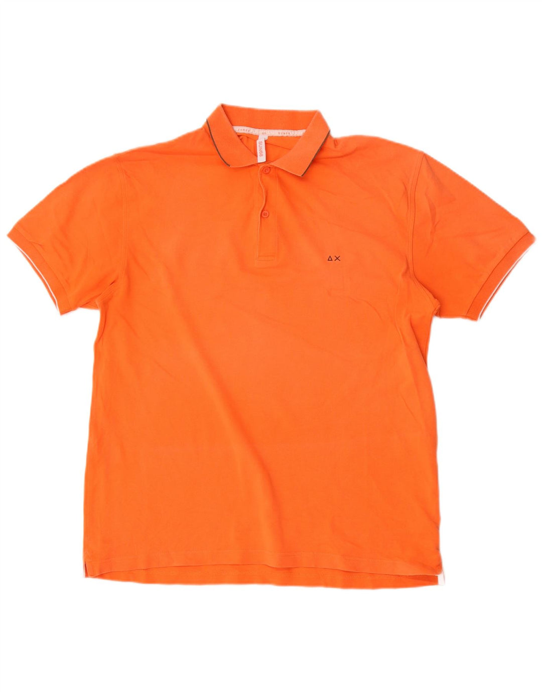 Polo da uomo Sun68 2XL in cotone arancione