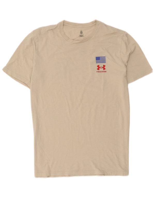 Maglietta grafica da uomo Under Armour Beige medio