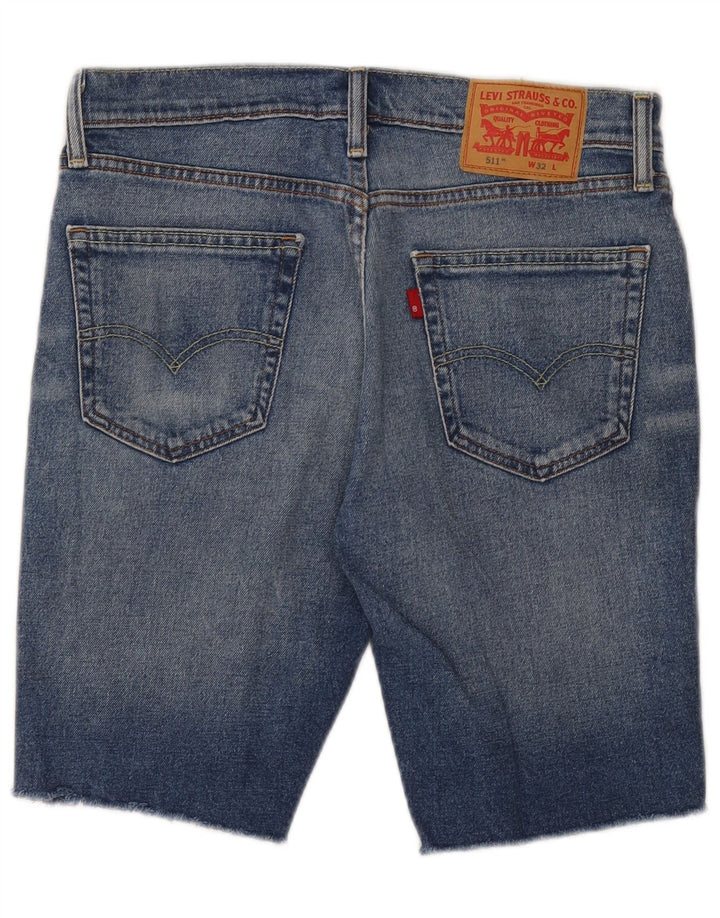 Pantaloncini di jeans Levi's 511 da uomo W32 in cotone blu medio