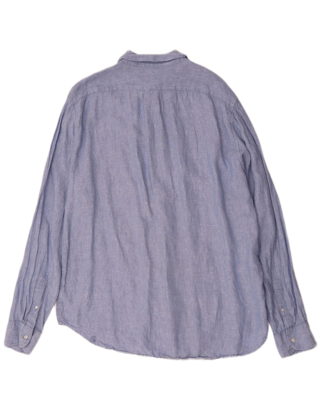 J. Crew Camicia da uomo alta vestibilità classica XL Lino blu