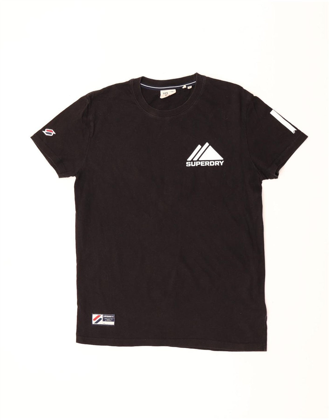 T-shirt grafica da uomo Superdry Top in cotone nero medio
