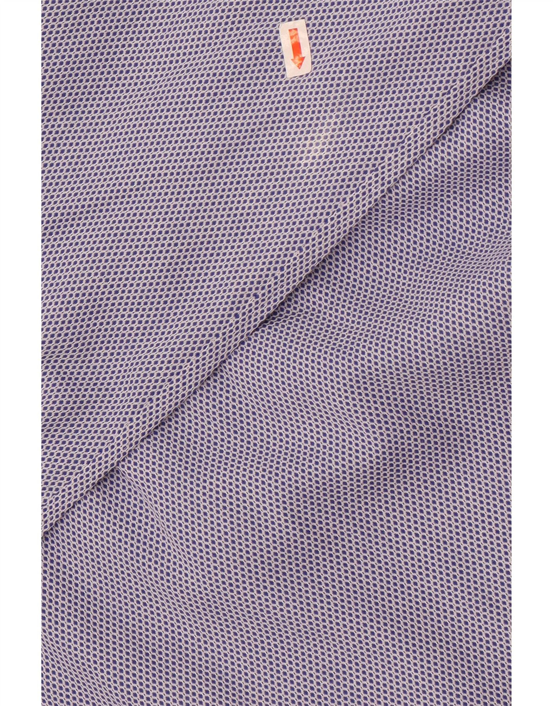 Camicia da uomo su misura Boggi taglia 40 15 3/4 cotone geometrico blu medio