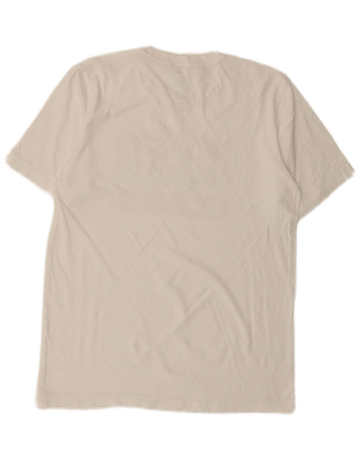 ADIDAS Mens Graphic T-Shirt Top Small White Cotton