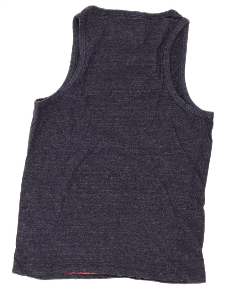Canotta da donna SUPERDRY UK 14 grande cotone blu navy